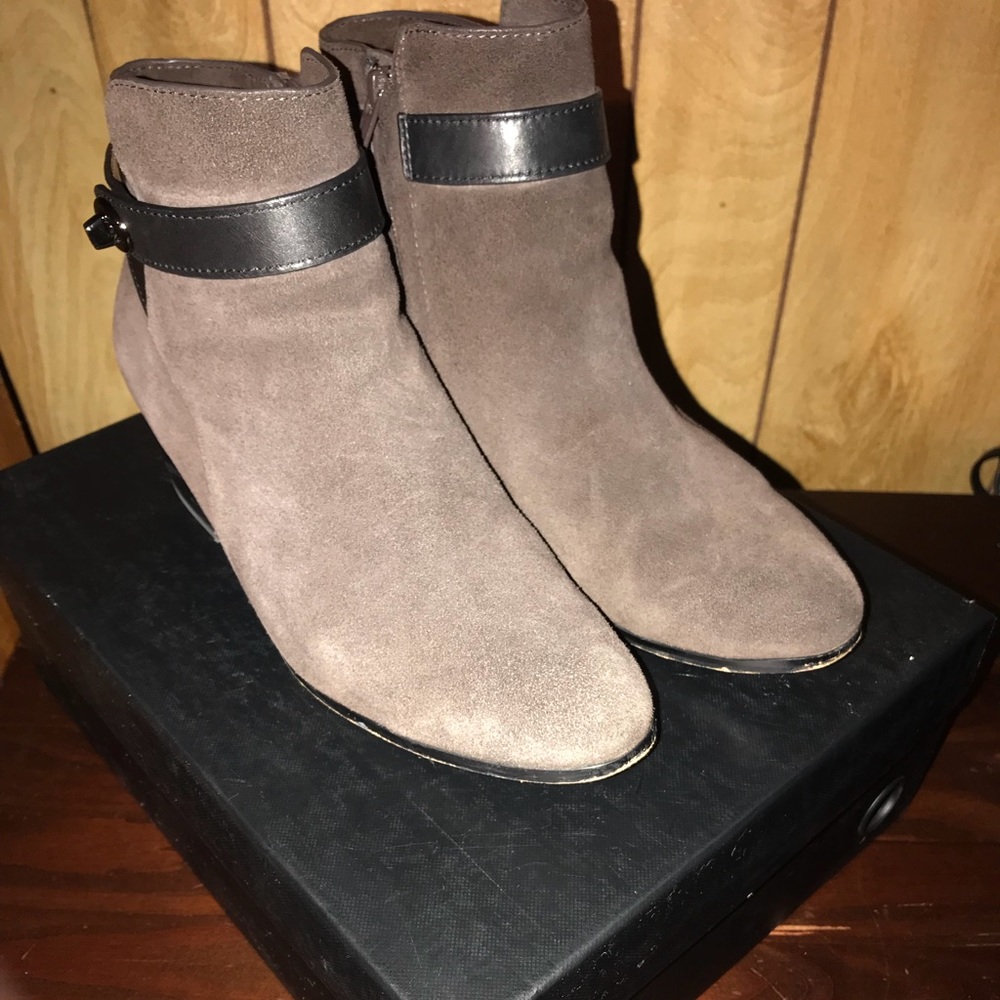 Coach ankle booties